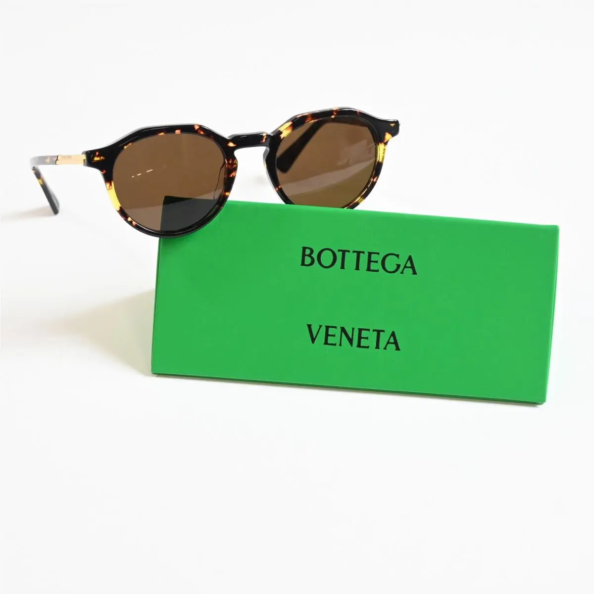 Bottega BV1260S 002 Mens Sunglasses Havana/gold 49mm by Bottega Veneta