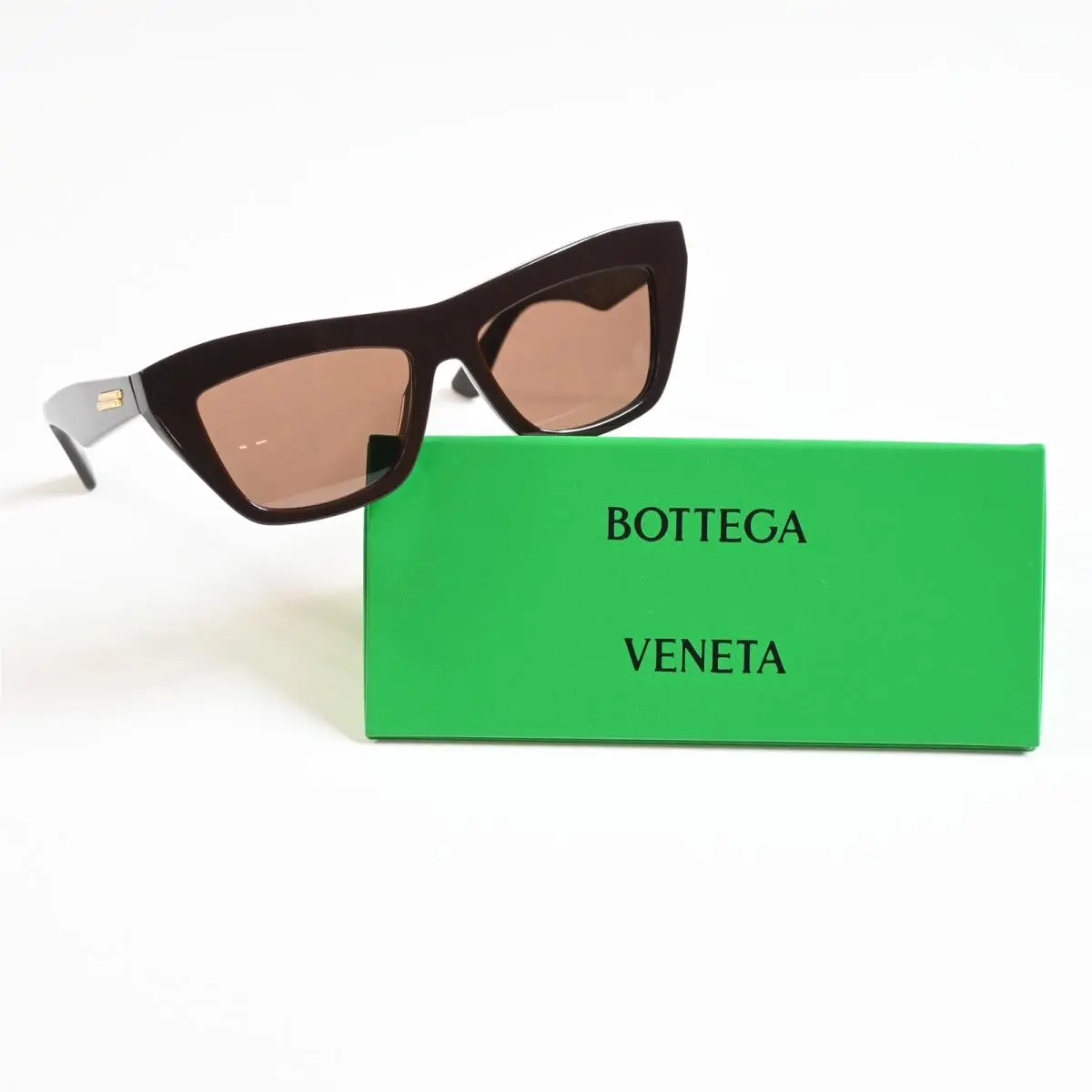 Bottega BV1121S 004 Mens Sunglasses Brown/gold 55mm by Bottega Veneta