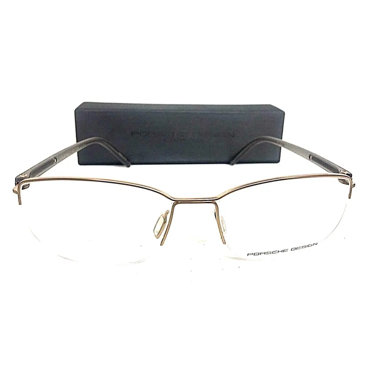 Porsche Design P 8244 B Semi-rimless 54mm Silver Men`s Eyeglasses Frame Italy