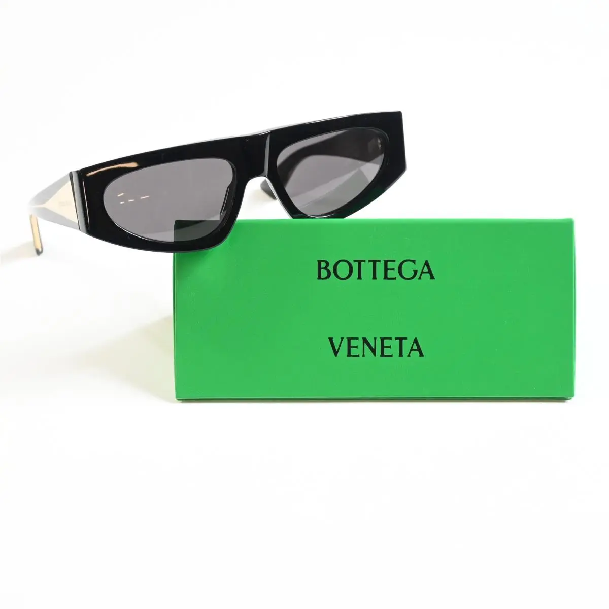 Bottega BV1277S 001 Womens Sunglasses Black/gold 57mm by Bottega Veneta