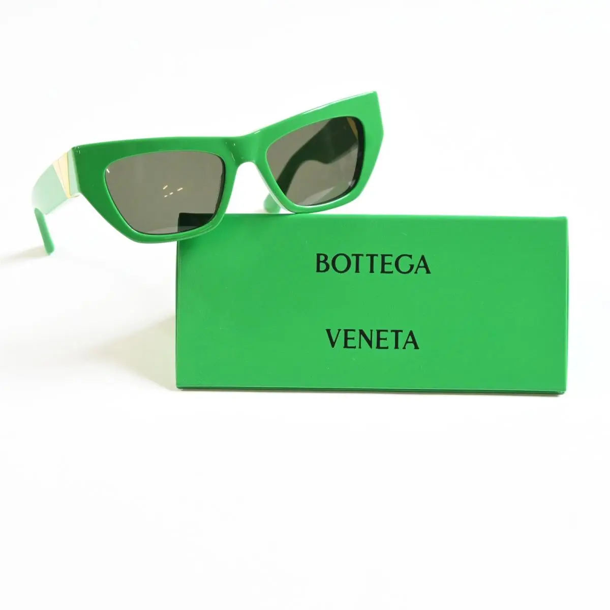 Bottega BV1177S 003 Womens Sunglasses Lime/gold 52mm by Bottega Veneta