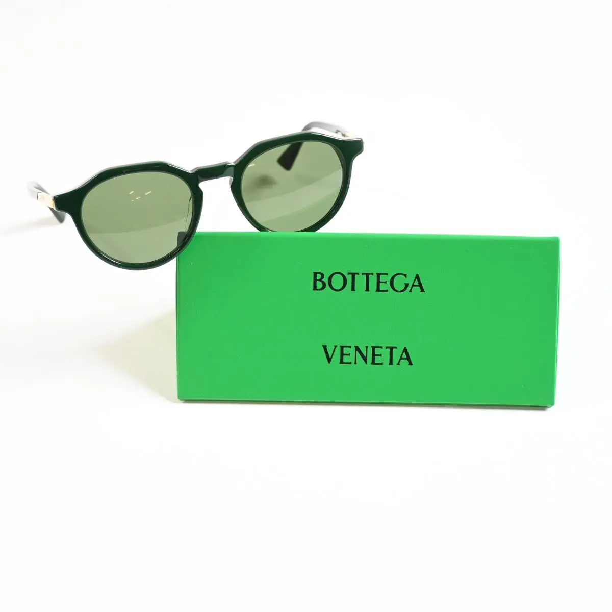 BV1260S 004 Men`s Sunglasses Green Size 49 Designer Eyewear by Bottega Veneta