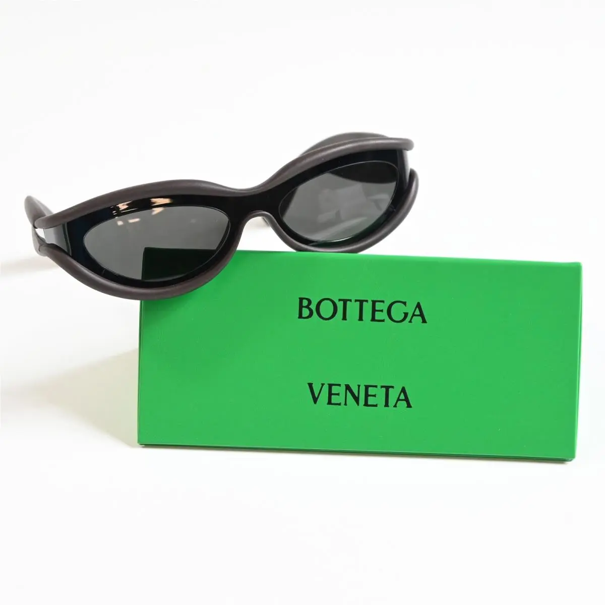 Bottega BV1211S 002 Unisex Sunglasses Black 56mm by Bottega Veneta