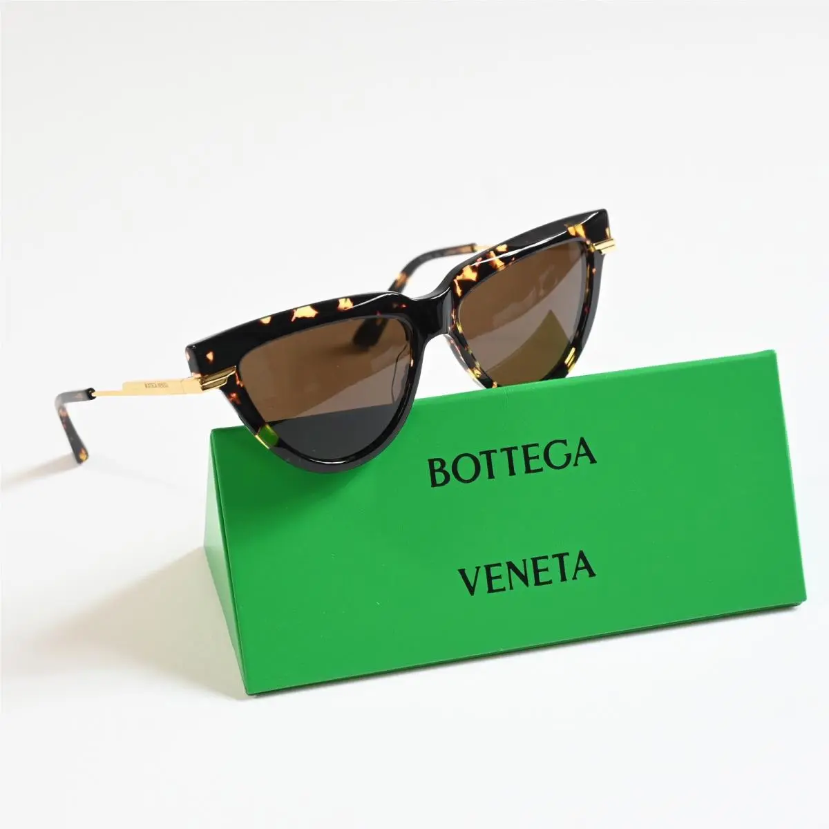 Bottega BV1265S 002 Womens Sunglasses Tortoise Black/gold 54mm by Bottega Veneta