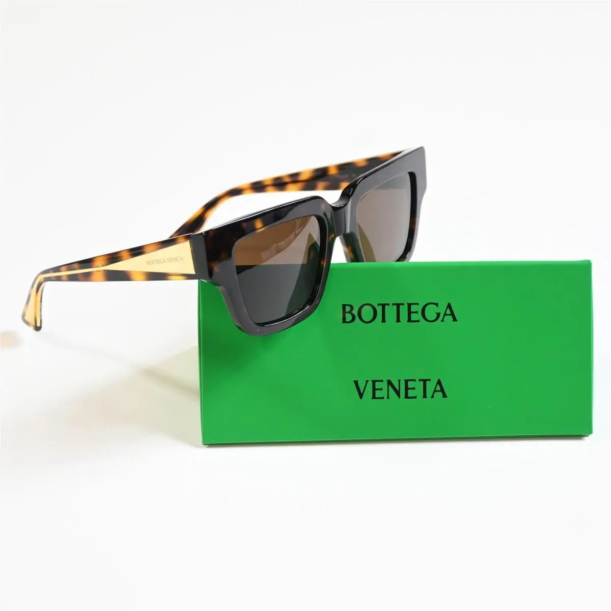 Bottega BV1276S 002 Womens Sunglasses Havana/gold 52mm by Bottega Veneta