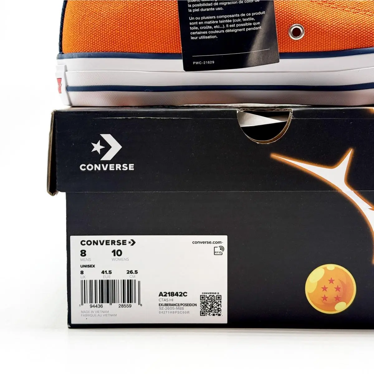 Converse shoes - Converse Chuck Taylor All Star High Top - A21842C - Orange 10
