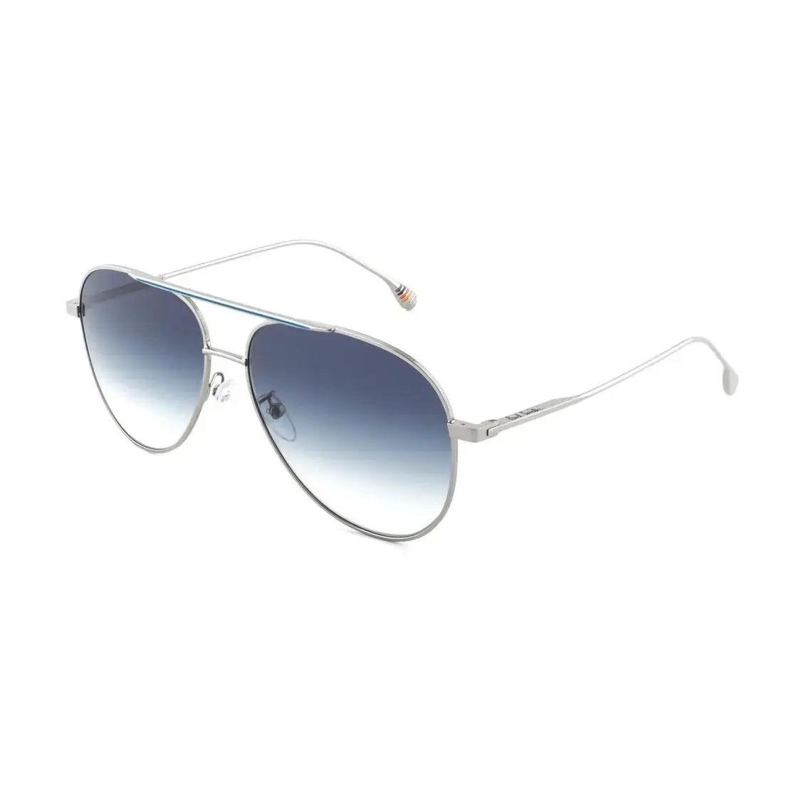 Paul Smith PSSN05460 003 Gunmetal Aviator Dylan Sunglasses with Blue Lenses