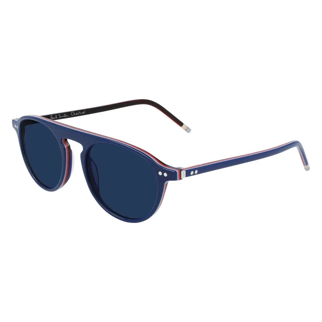 Paul Smith PSSN03150 003 Blue Sport Stripe Charles Sunglass with Blue Lens