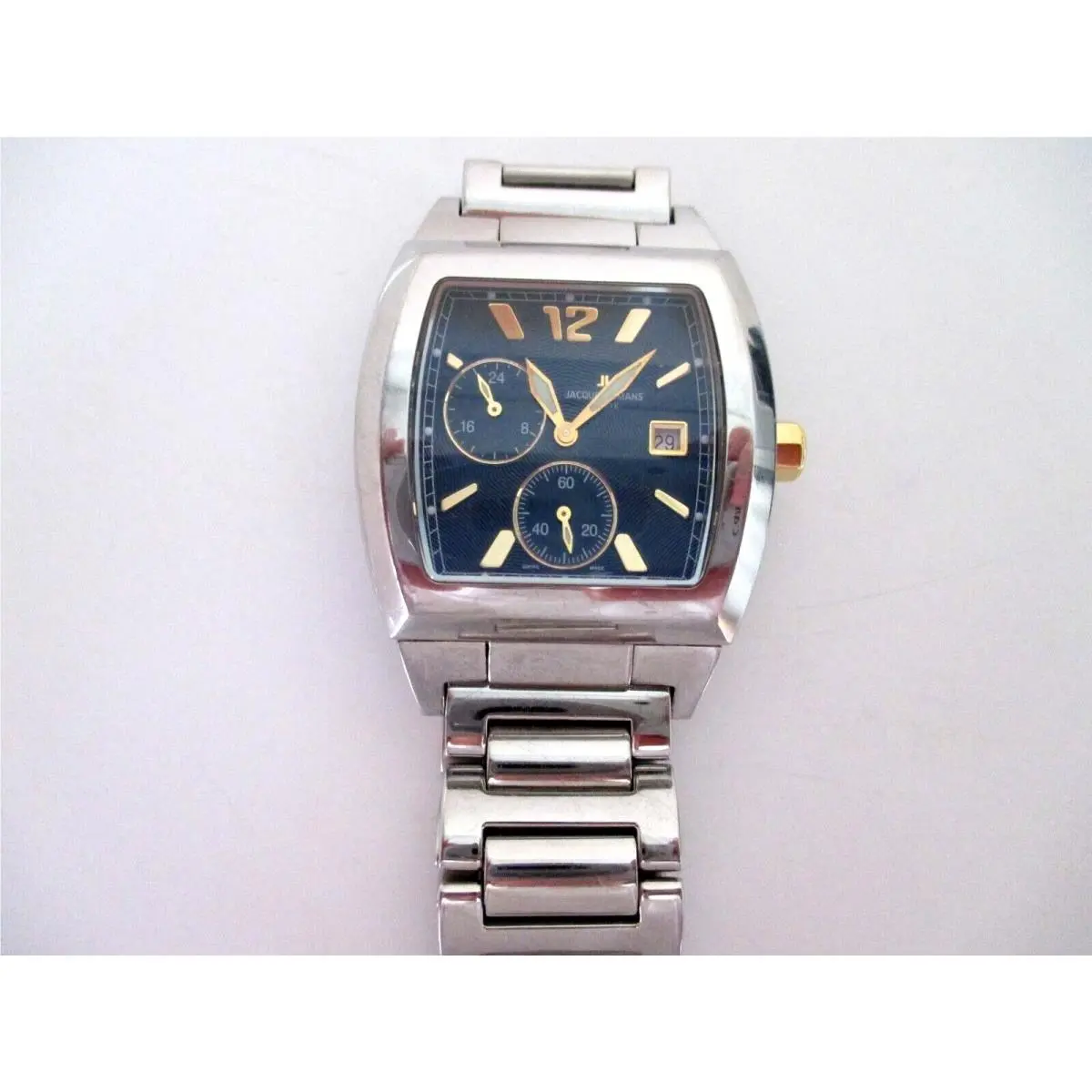 Geneve Watch G120 Stainless Steel Swiss Made Quartz by Jacques Lemans