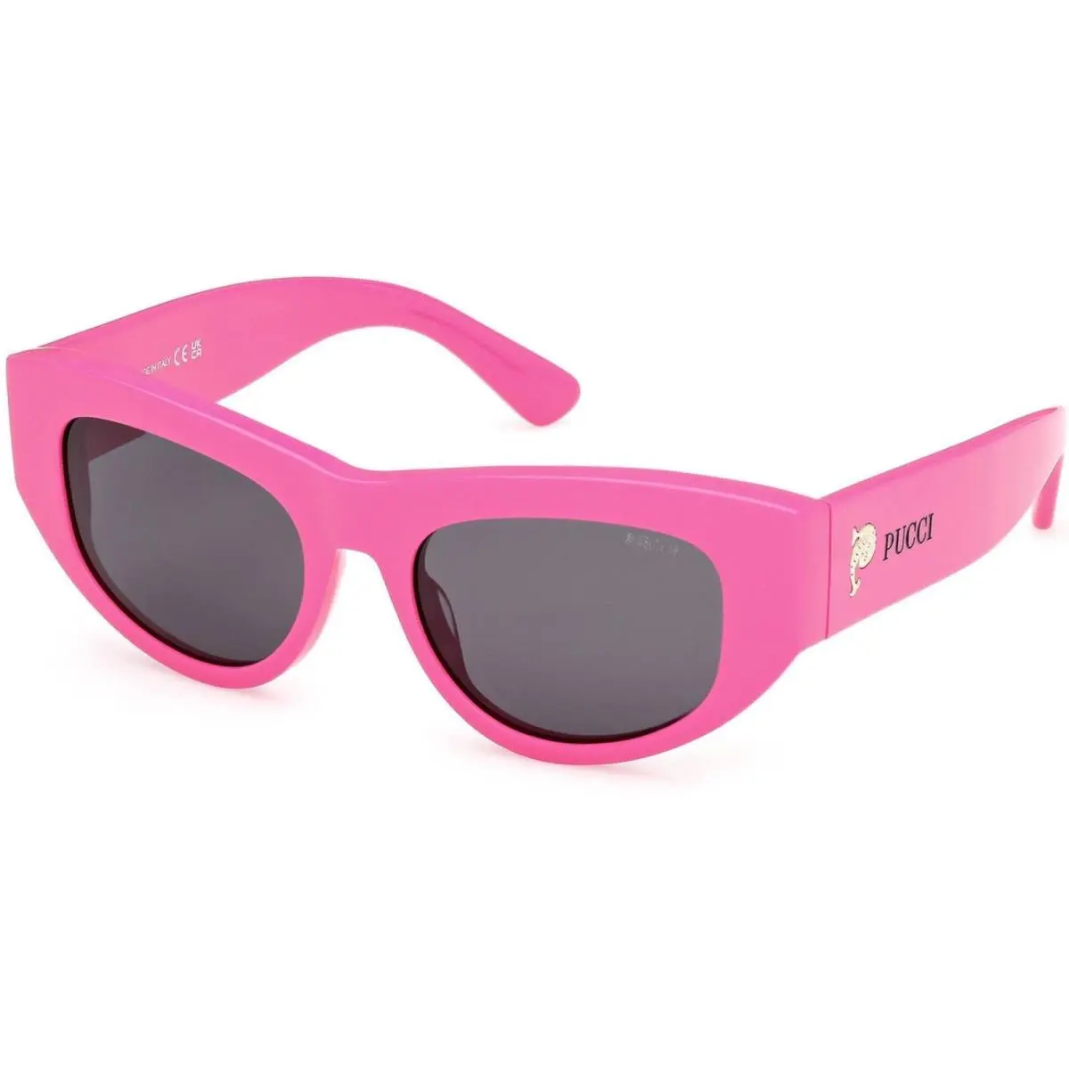 EP0228 75A Fuchsia Pink Acetate Cat Eye Sunglasses 52-18-140 by Emilio Pucci