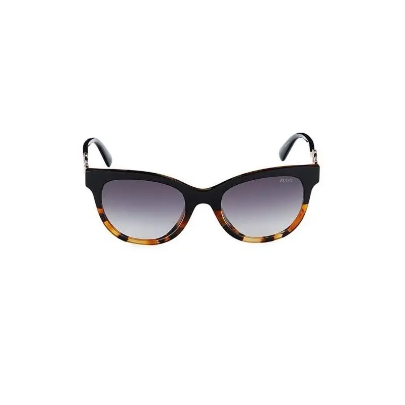 Pucci  54 mm Women’s Cat Eye Black Orange Smoke Sunglasses by Emilio Pucci