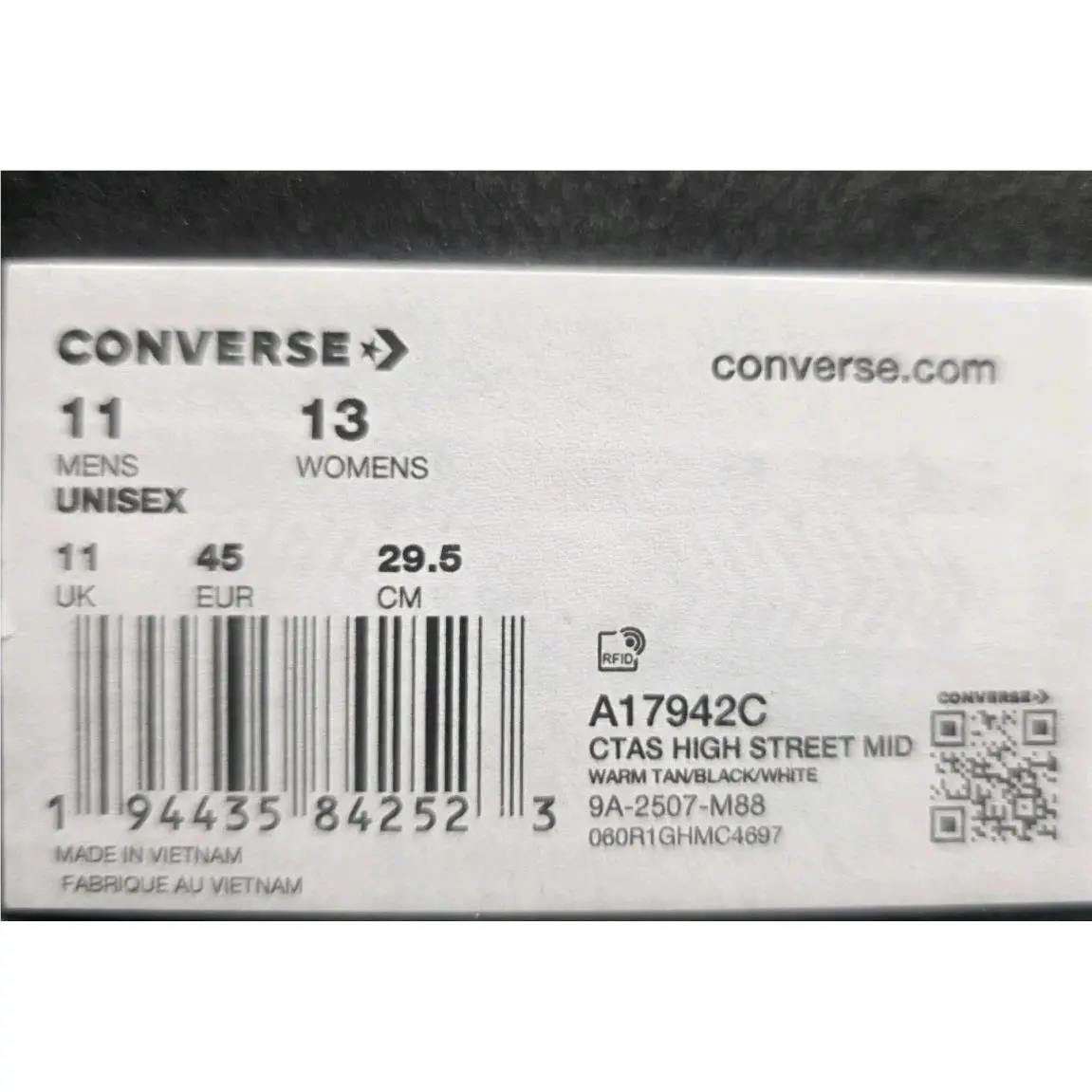 Converse shoes - Converse Chuck Taylor All Star High Street Mid - A17942c - Warm Tan 6