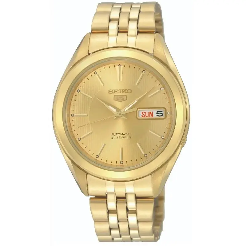 Seiko 5 SNKL28K1 SNKL28 Automatic Stainless Steel Gold Watch