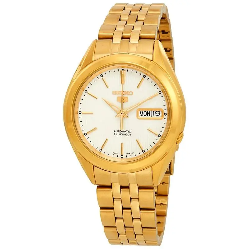 Seiko 5 SNKL26K1 SNKL26 Automatic Stainless Steel Gold Watch