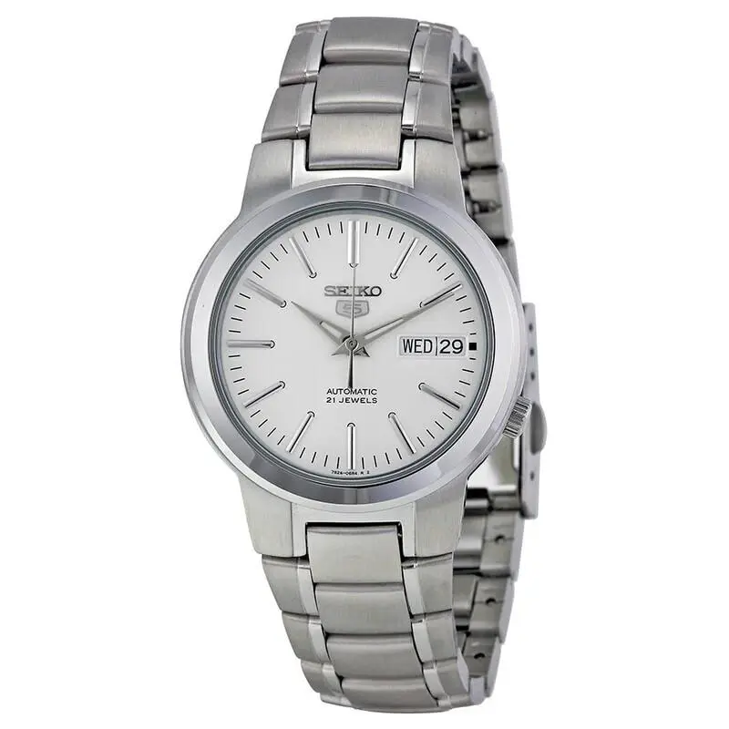 Seiko 5 SNKA01K1 SNKA01K Automatic White Dial Watch 38MM