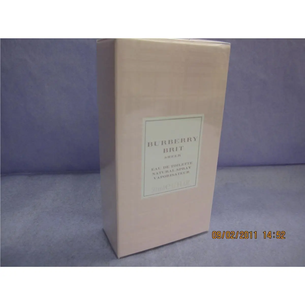 Burberry Brit Sheer 1.7 FL oz / 50 ML Eau De Toilette Spray Box