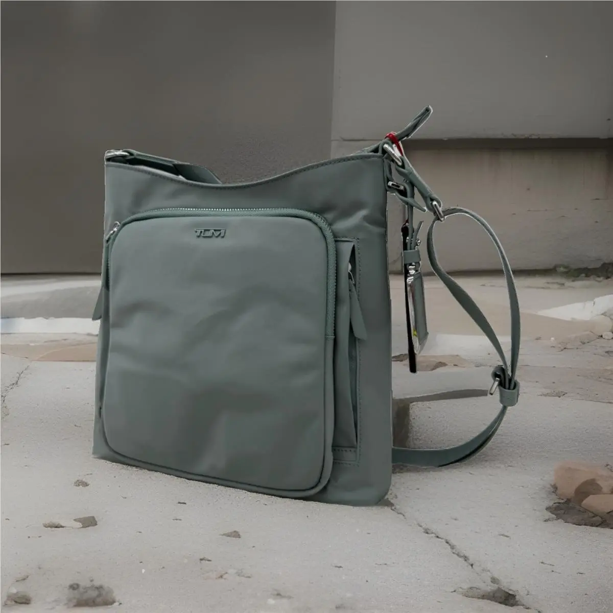 Voyageur Tyler Ligthweigth Nylon Crossbody Bag In Thyme by Tumi