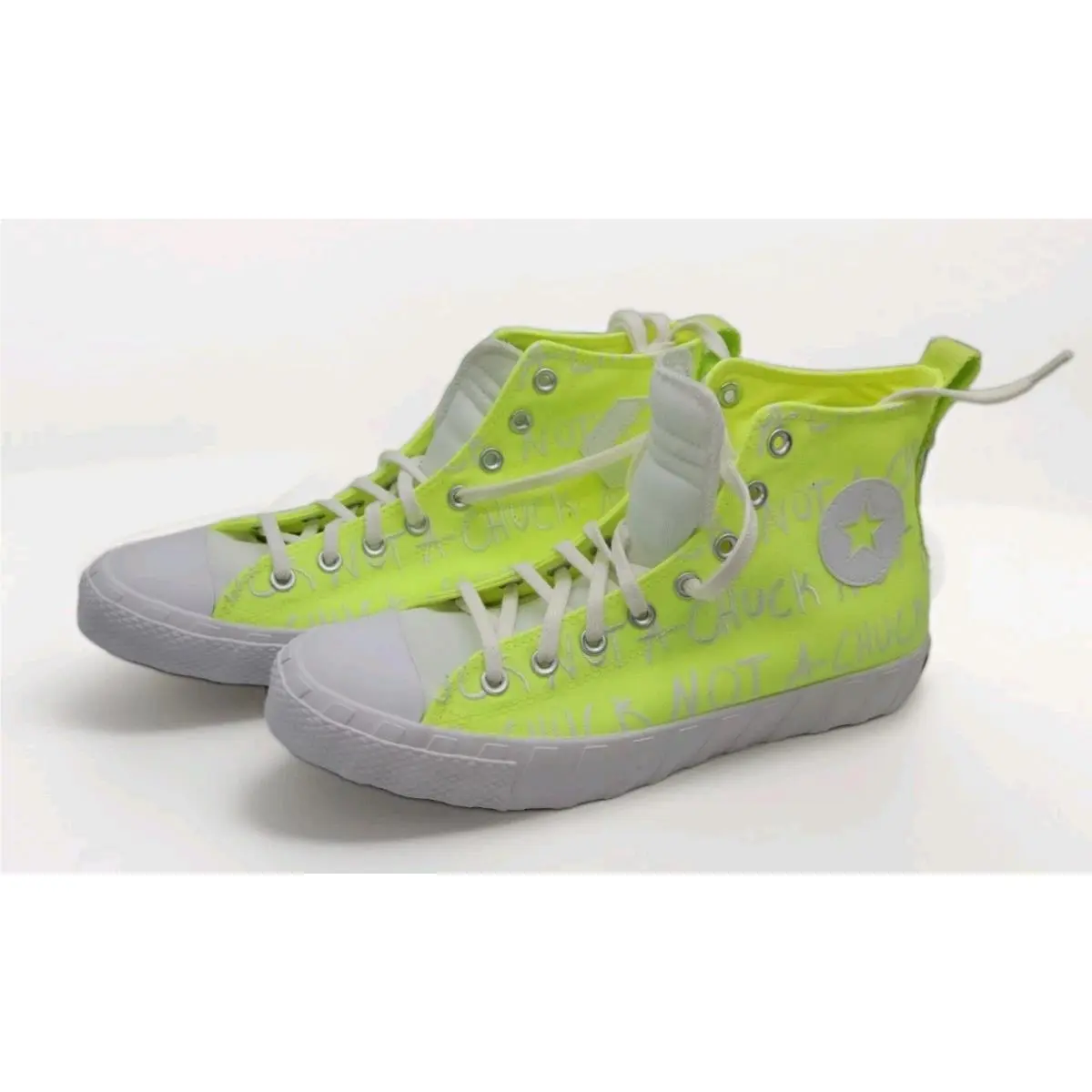 Converse Unt1tl3d Not A Chuck All Star Hi Top Shoes Men`s Size 10 A03146C Yellow