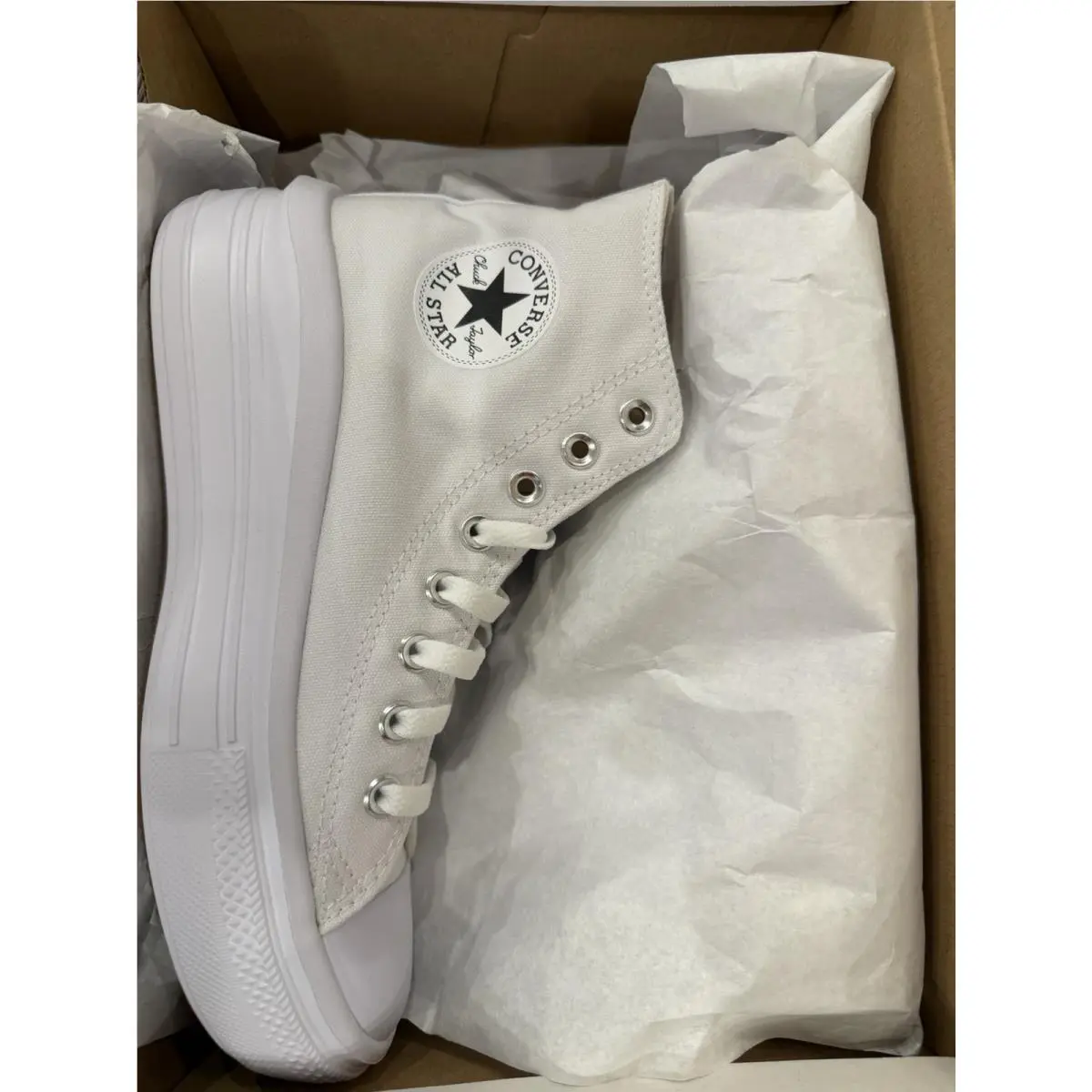 Converse shoes - Chuck Taylor All Star Move High Top - White (UPC: 0194432299290) 5