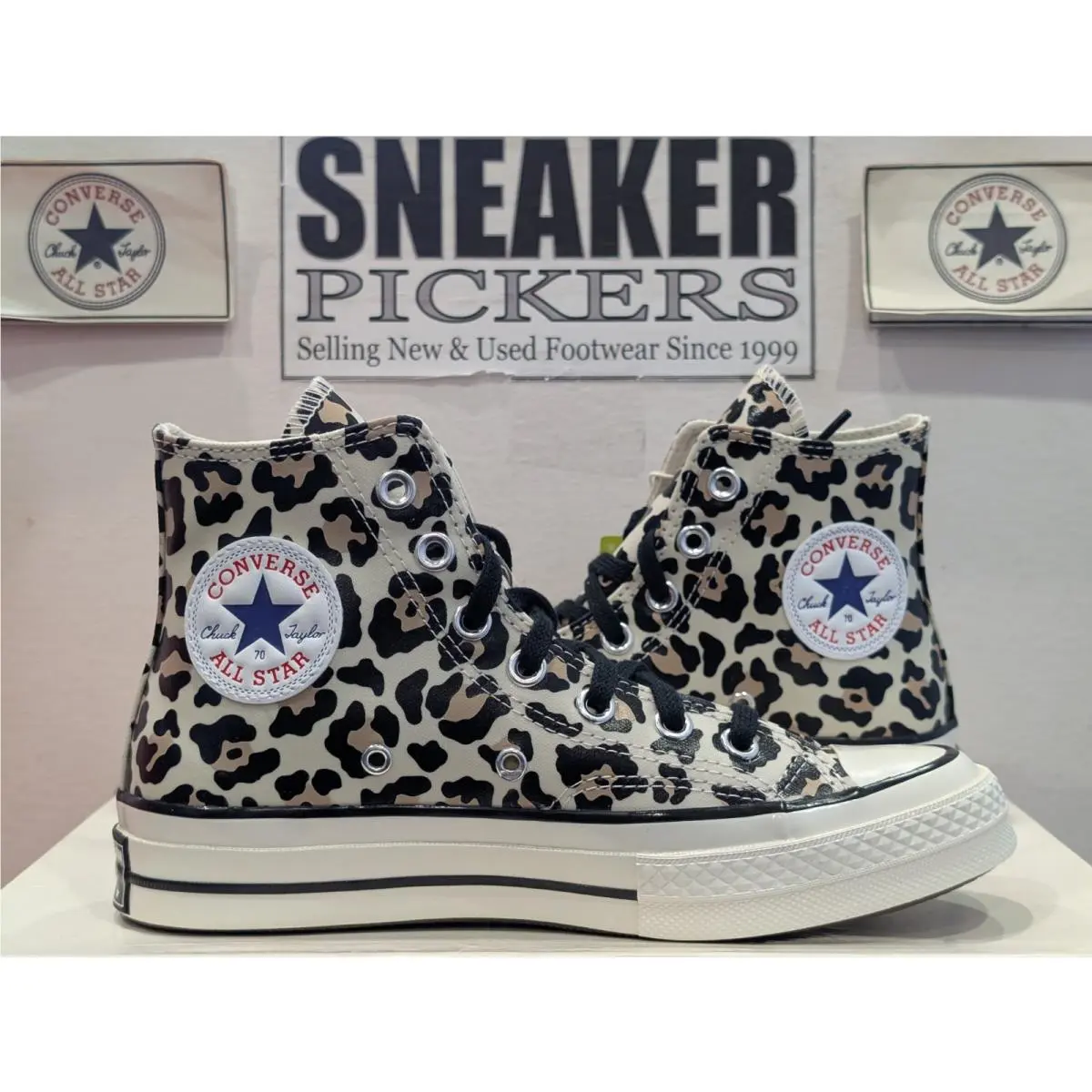 Converse shoes - Converse Chuck 70 Hi - Chuck - A13436C - White / Leopard Print, Manufacturer: Egret / Light Fawn - Black (UPC: 194435347097) 15