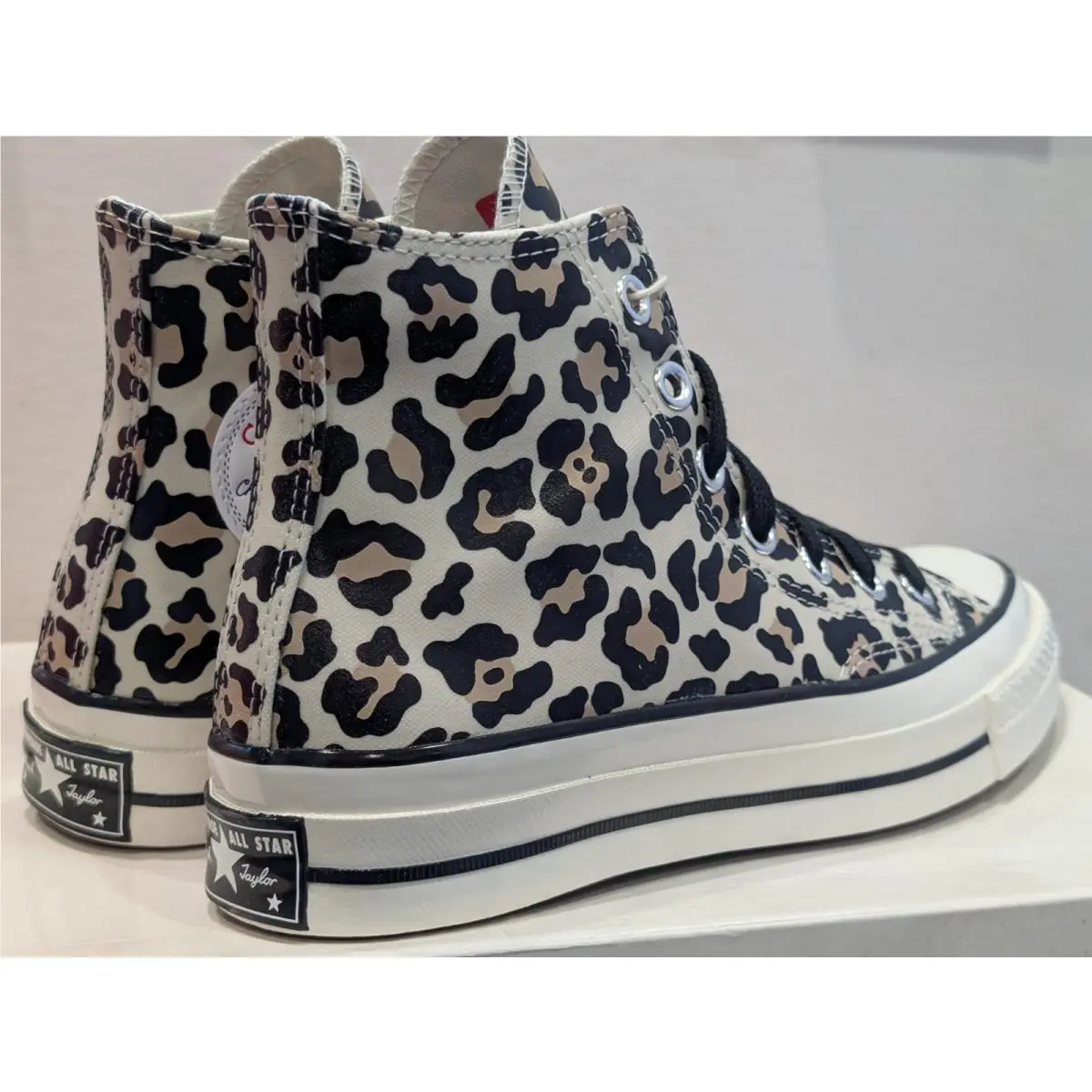 Converse shoes - Converse Chuck 70 Hi - Chuck - A13436C - White / Leopard Print, Manufacturer: Egret / Light Fawn - Black (UPC: 194435347097) 17