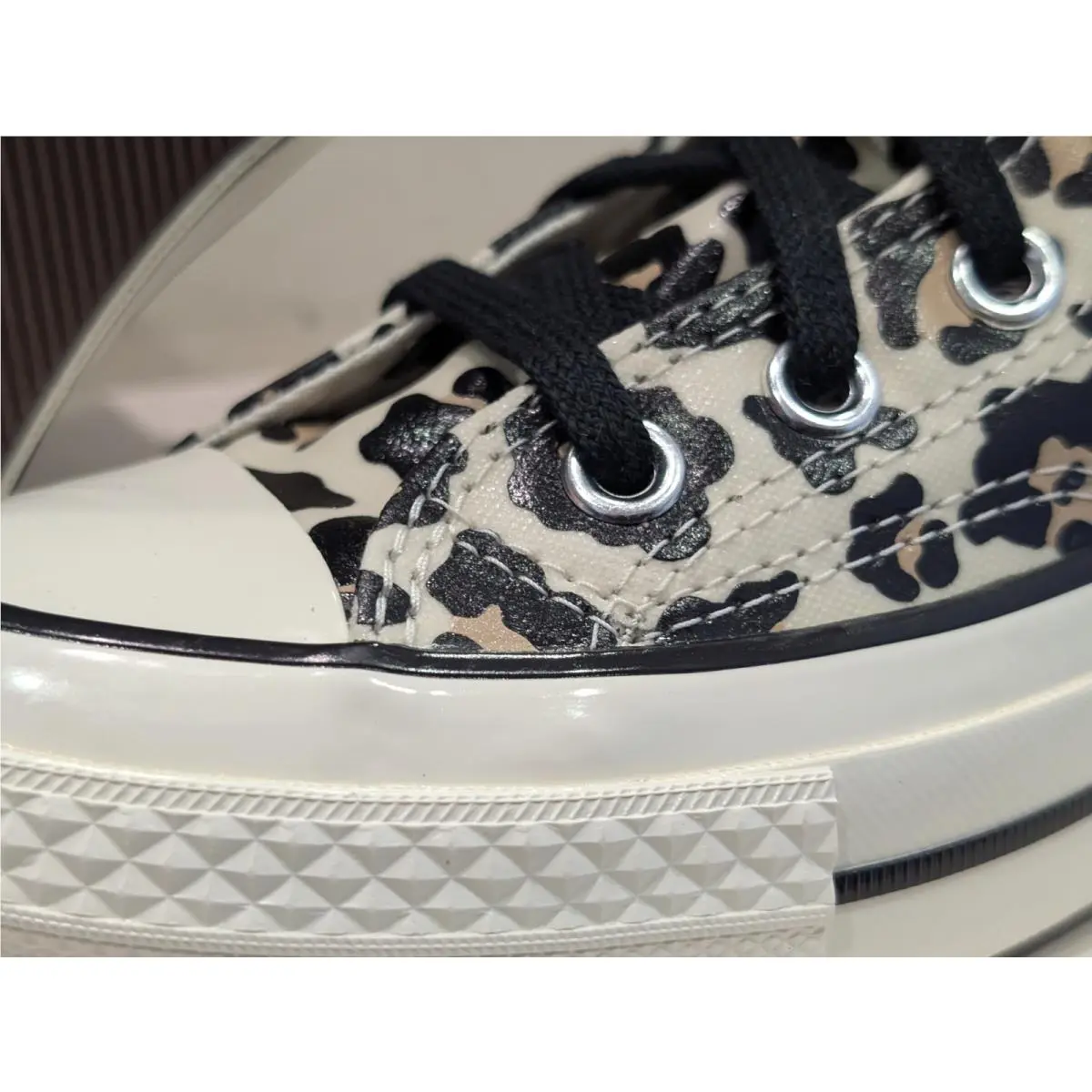 Converse shoes - Converse Chuck 70 Hi - Chuck - A13436C - White / Leopard Print, Manufacturer: Egret / Light Fawn - Black (UPC: 194435347097) 8