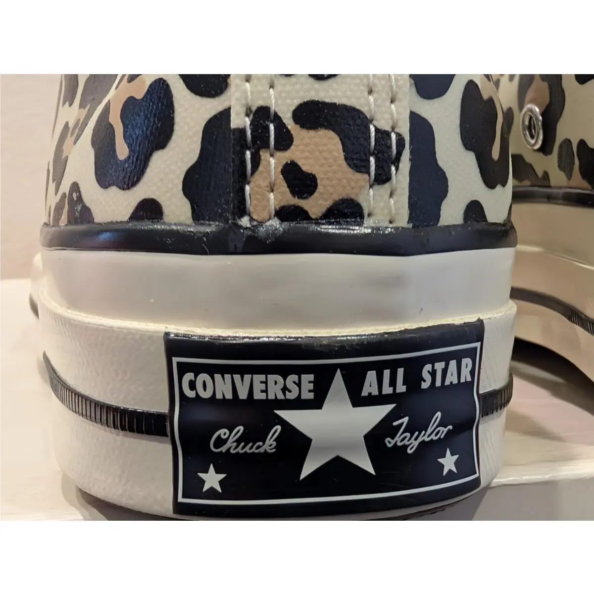 Converse shoes - Converse Chuck 70 Hi - Chuck - A13436C - White / Leopard Print, Manufacturer: Egret / Light Fawn - Black (UPC: 194435347097) 9