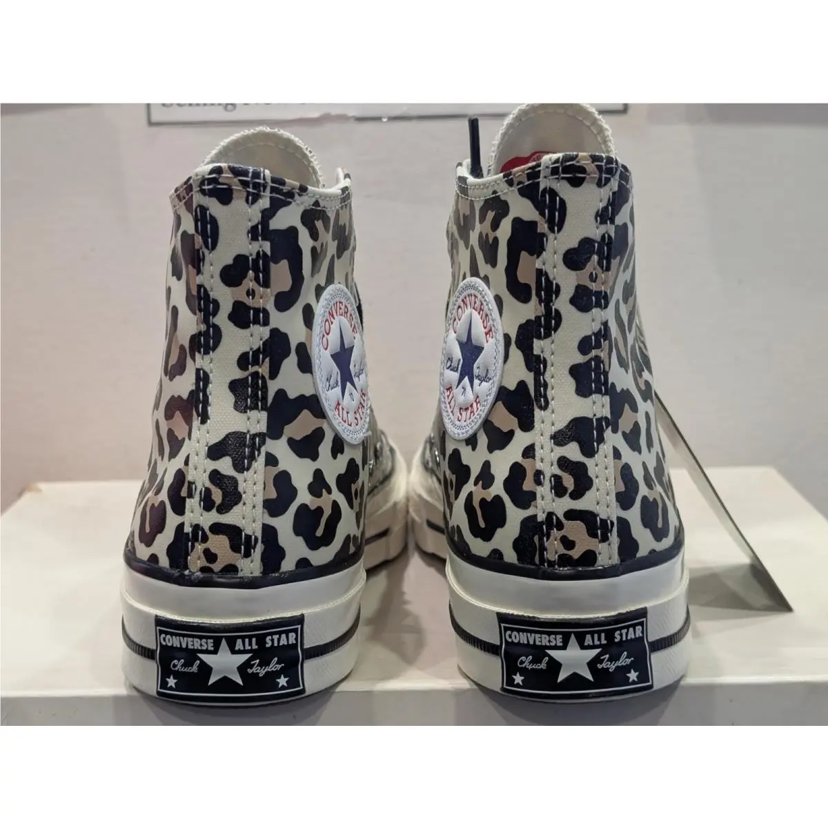 Converse shoes - Converse Chuck 70 Hi - Chuck - A13436C - White / Leopard Print, Manufacturer: Egret / Light Fawn - Black (UPC: 194435347097) 10