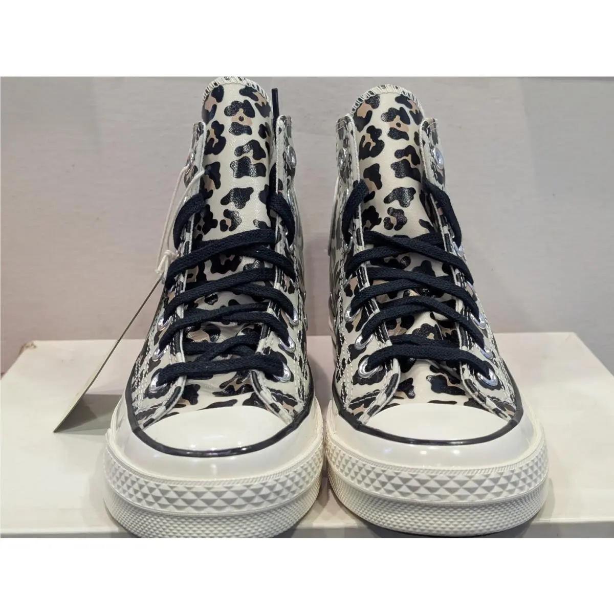 Converse shoes - Converse Chuck 70 Hi - Chuck - A13436C - White / Leopard Print, Manufacturer: Egret / Light Fawn - Black (UPC: 194435347097) 12