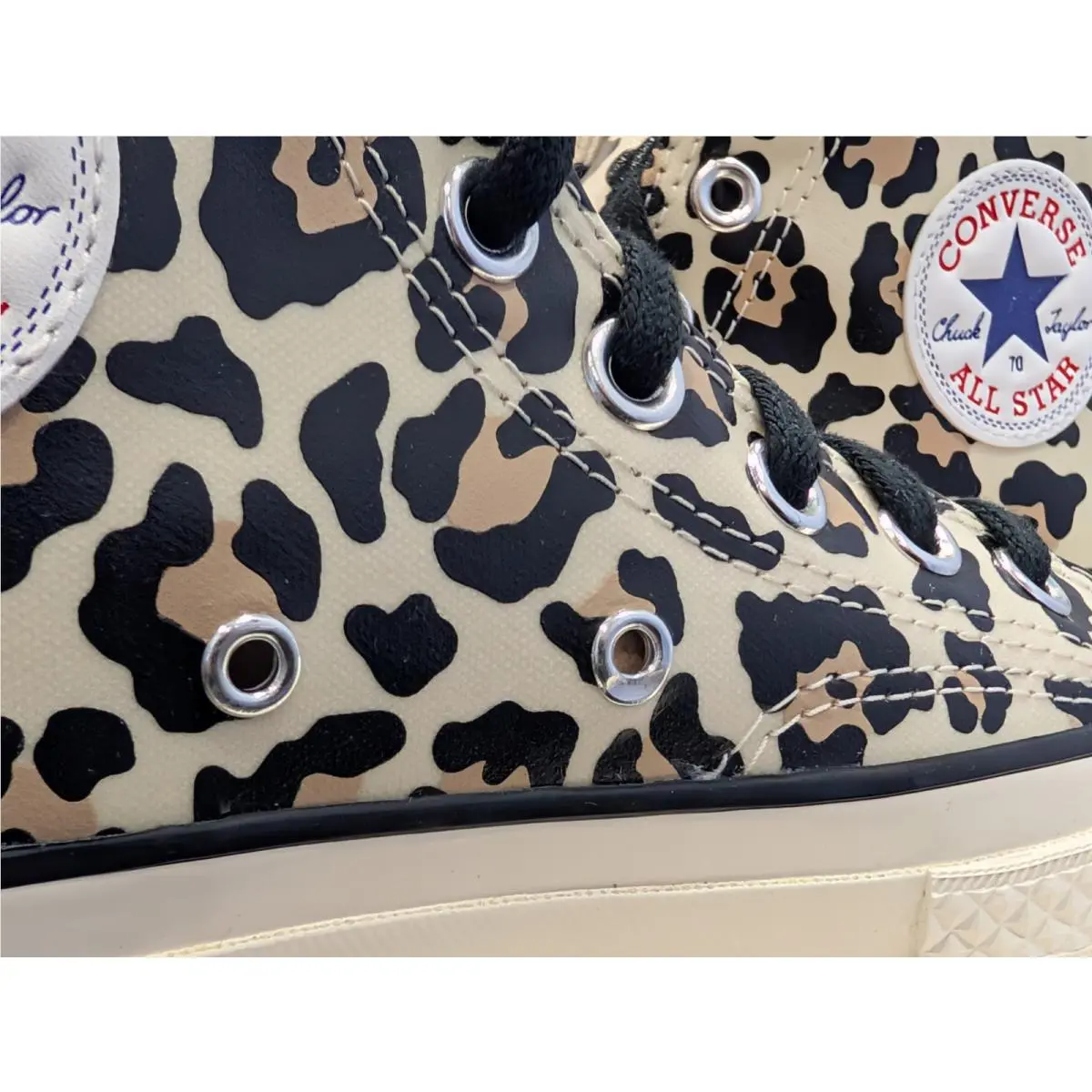 Converse shoes - Converse Chuck 70 Hi - Chuck - A13436C - White / Leopard Print, Manufacturer: Egret / Light Fawn - Black (UPC: 194435347097) 19