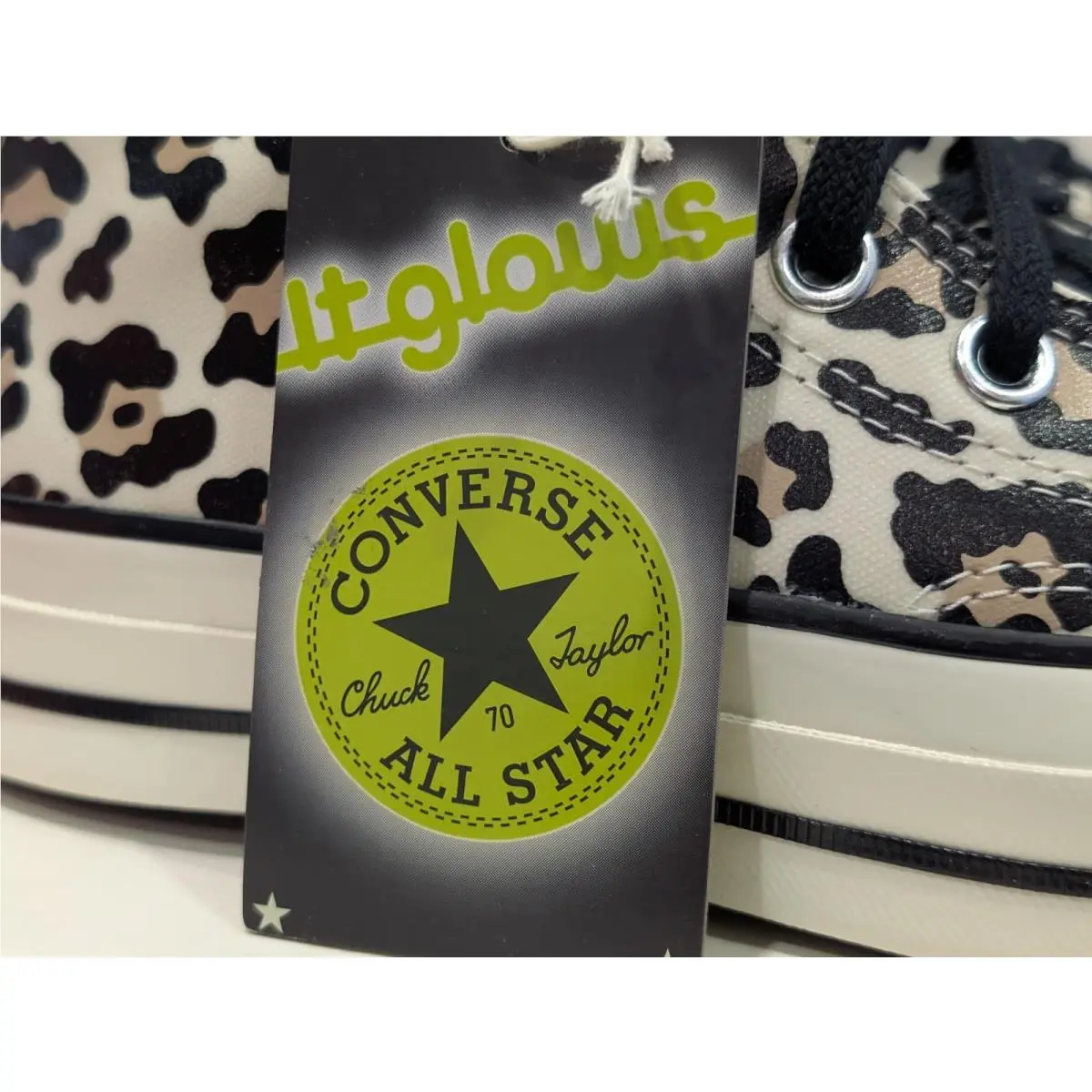Converse shoes - Converse Chuck 70 Hi - Chuck - A13436C - White / Leopard Print, Manufacturer: Egret / Light Fawn - Black (UPC: 194435347097) 2