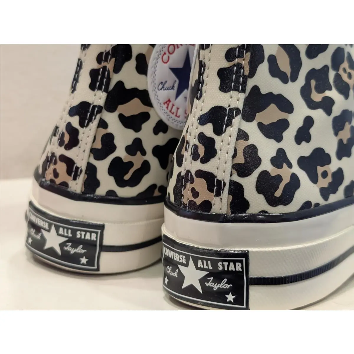 Converse shoes - Converse Chuck 70 Hi - Chuck - A13436C - White / Leopard Print, Manufacturer: Egret / Light Fawn - Black (UPC: 194435347097) 6