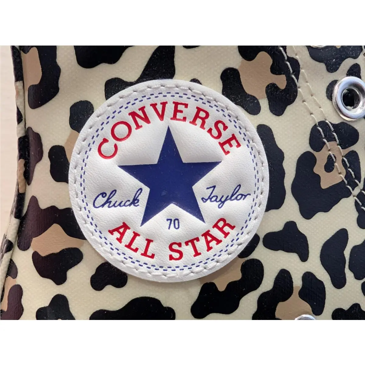 Converse shoes - Converse Chuck 70 Hi - Chuck - A13436C - White / Leopard Print, Manufacturer: Egret / Light Fawn - Black (UPC: 194435347097) 7