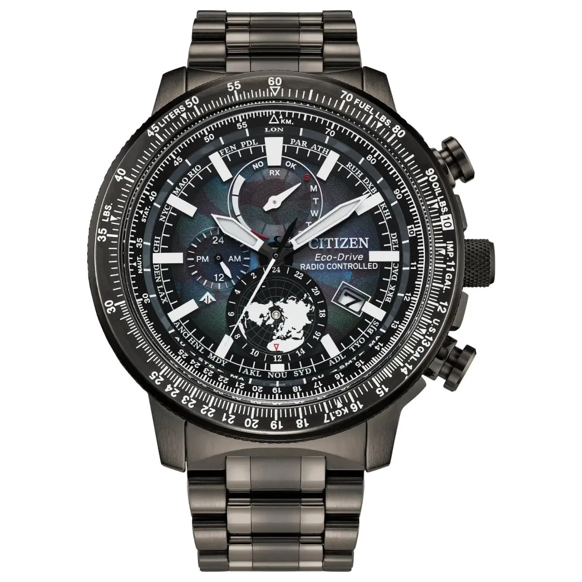 Promaster Global Geo Trekker Radio-controlled Blue Dial Watch BY3005-56E by Citizen