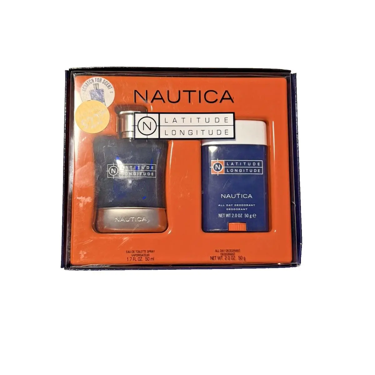 Latitude Longitude For Men Gift Set – Vintage – 1.7 oz Edt by Nautica