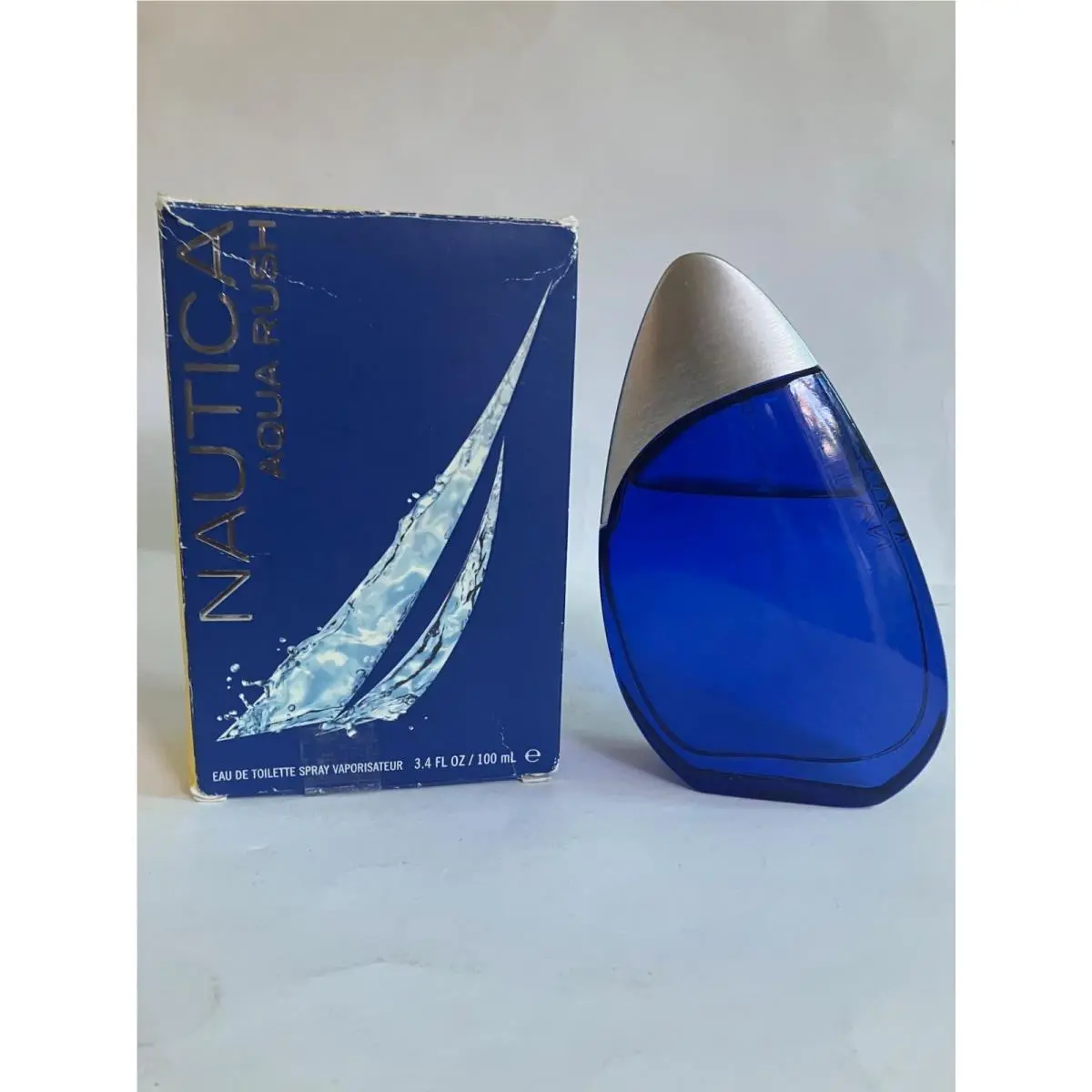 Aqua Rush 3.4oz Edt Spray For Men Rare No Cellophane by Nautica