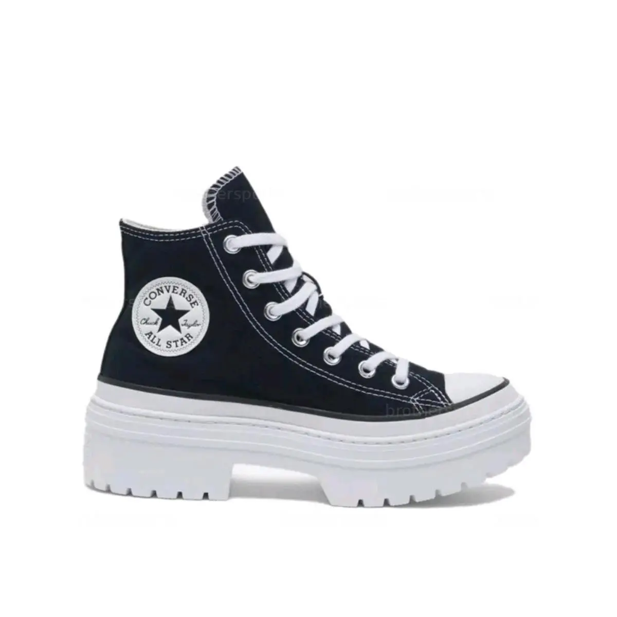 Converse Chuck Taylor All Star Lugged Heel Lift Platform Women 9 Black White