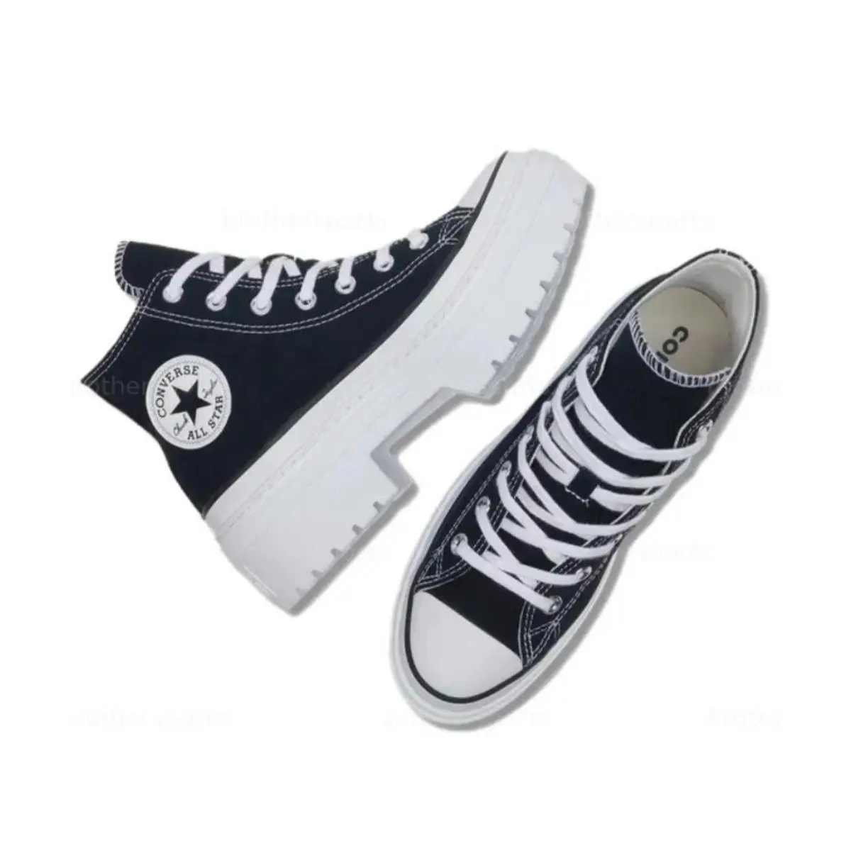 Converse shoes - Converse Chuck Taylor All Star Lugged Heel Lift Platform - Black White 1