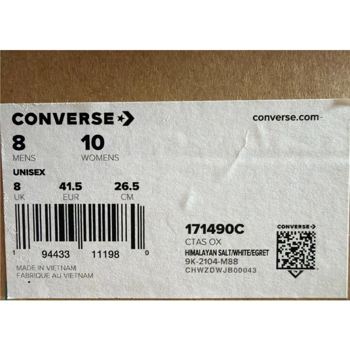 Converse shoes - Converse Renew Chuck Taylor All Star Knit Low `Himalayan Salt` - 171490C - Pink Beige 8