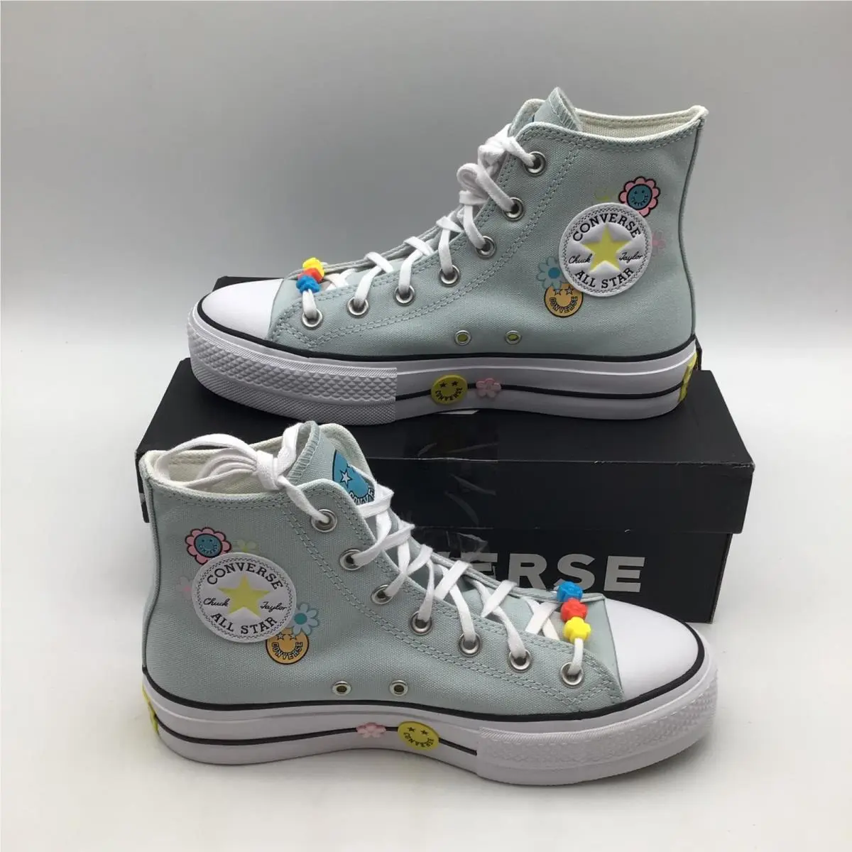 Converse shoes - Converse Chuck Taylor All Star Lift 2x Platform - Blue 0