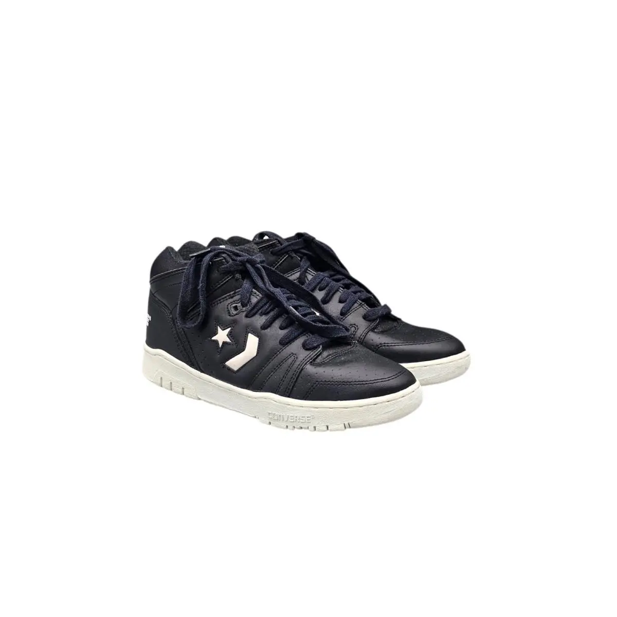 Converse Mens Size 11 US Vintage 90s Cons Sky Fox Mid Black Basketball Shoes