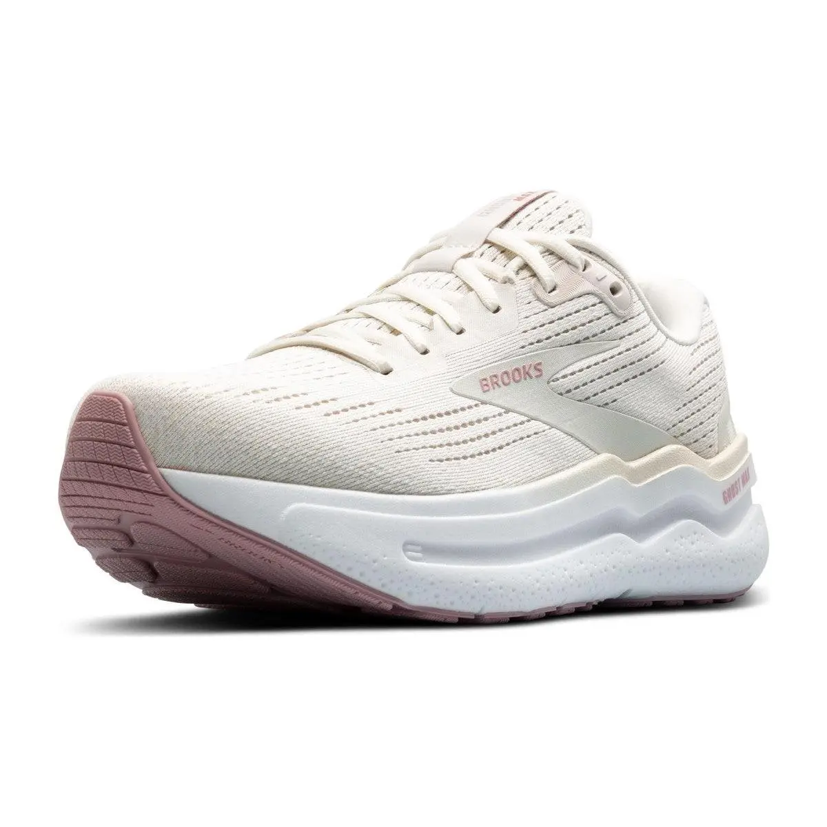 Brooks Women`s Ghost Max 2 Coconut Milk/gray/zephyr 120420-1B-190 - Gray