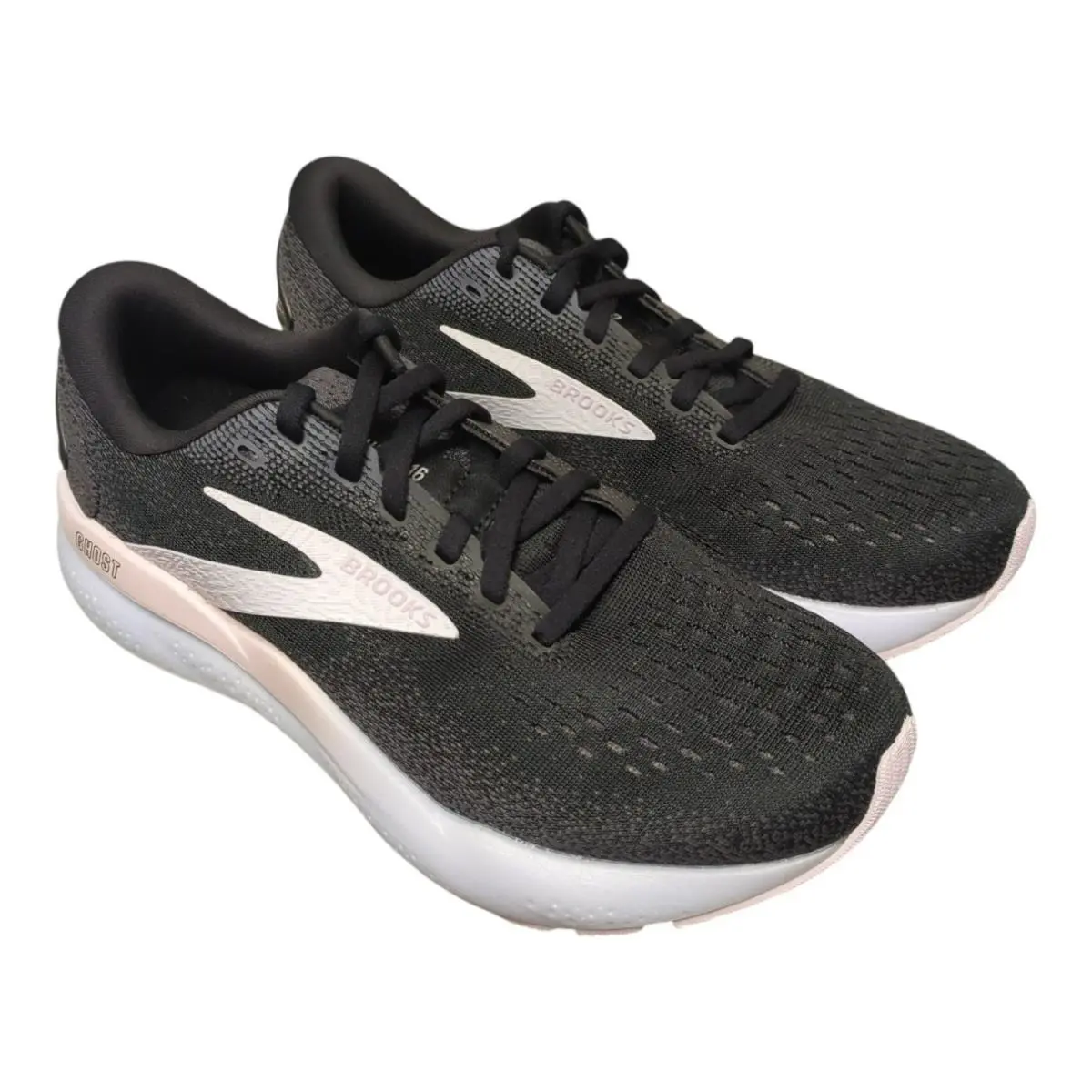 Brooks shoes - Brooks Ghost 16 - Ghost - Black/White/Orchid Ice 5