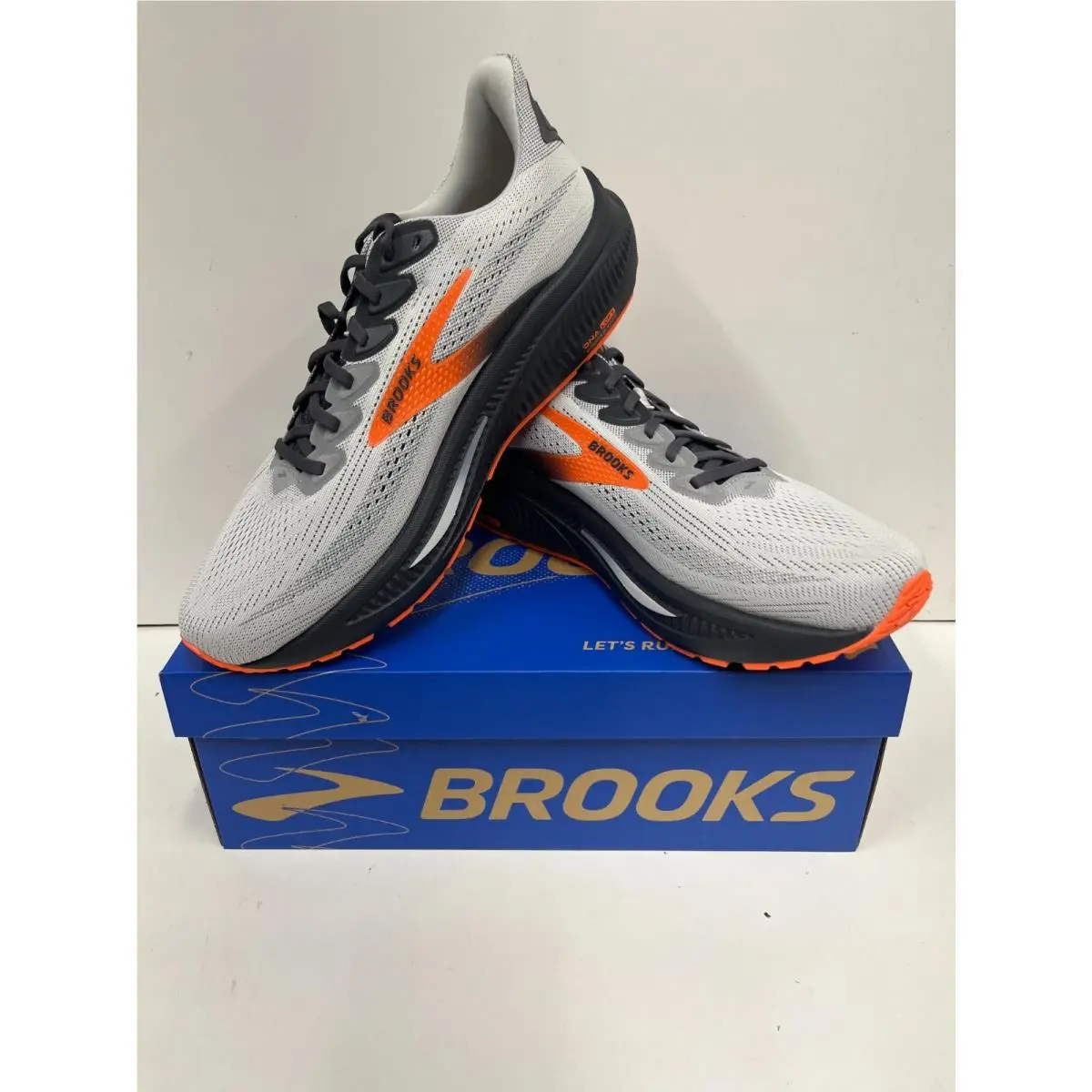 Brooks shoes - Brooks Ghost 17 - Ghost - Oyster Mushroom/Orange/Ebony (048) 0