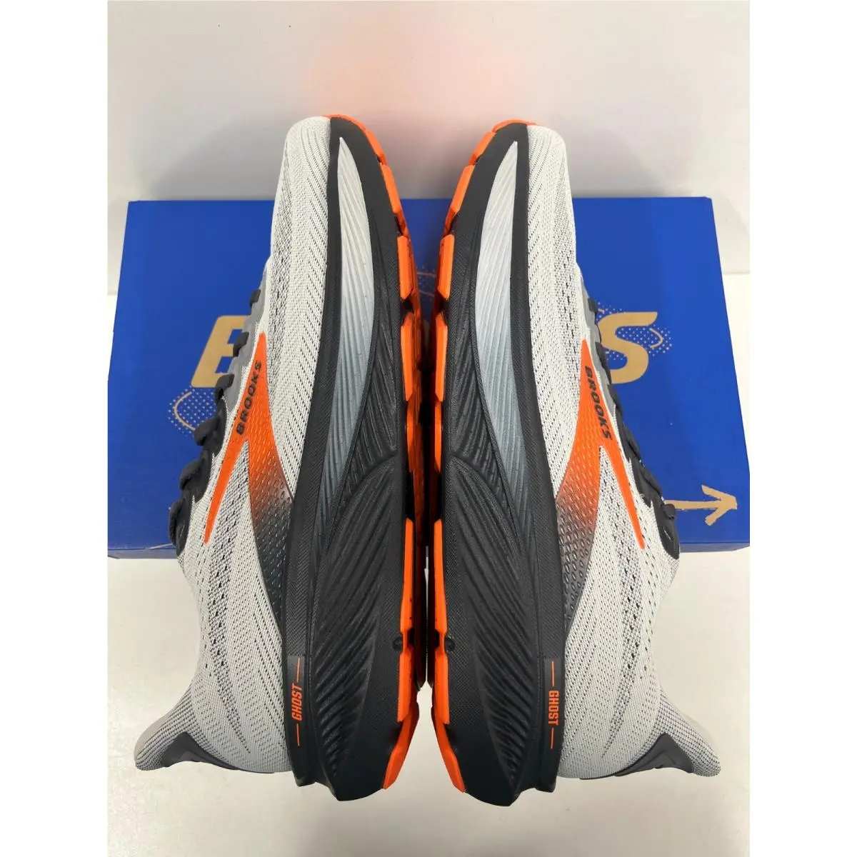 Brooks shoes - Brooks Ghost 17 - Ghost - Oyster Mushroom/Orange/Ebony (048) 4