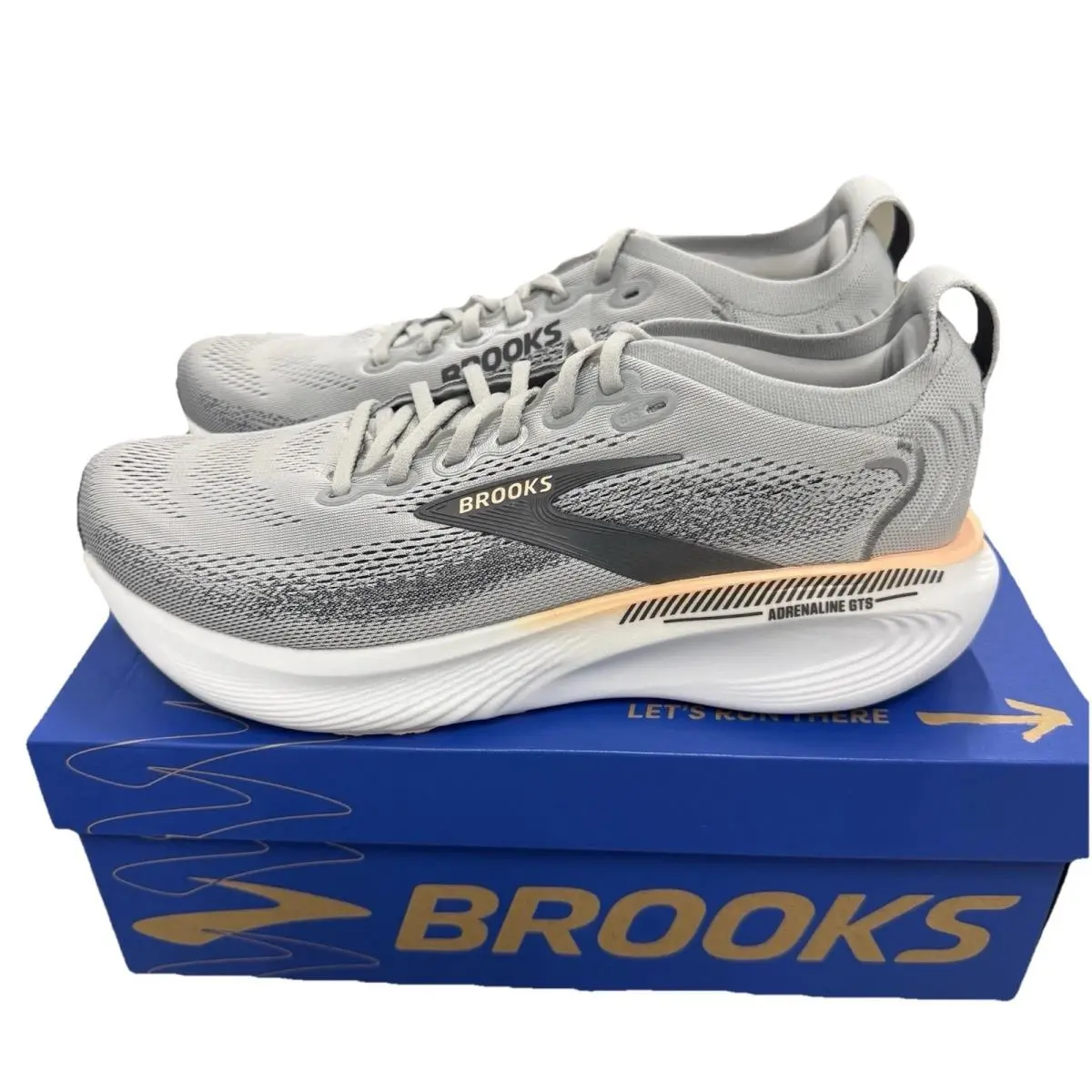 Brooks Adrenaline Gts 25 Gray Women`s 9.5 Running Shoes 1204431B032