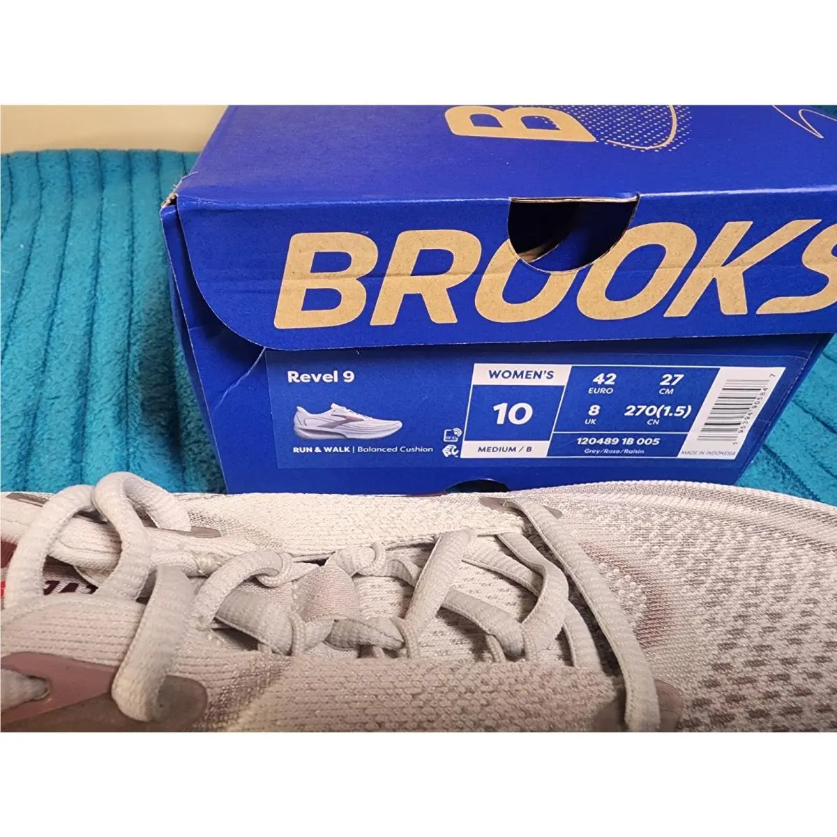Brooks shoes - Brooks Revel 9 - Revel - 1204891B005 - Gray, Pink, Purple, White (UPC: 0195394905847) 1