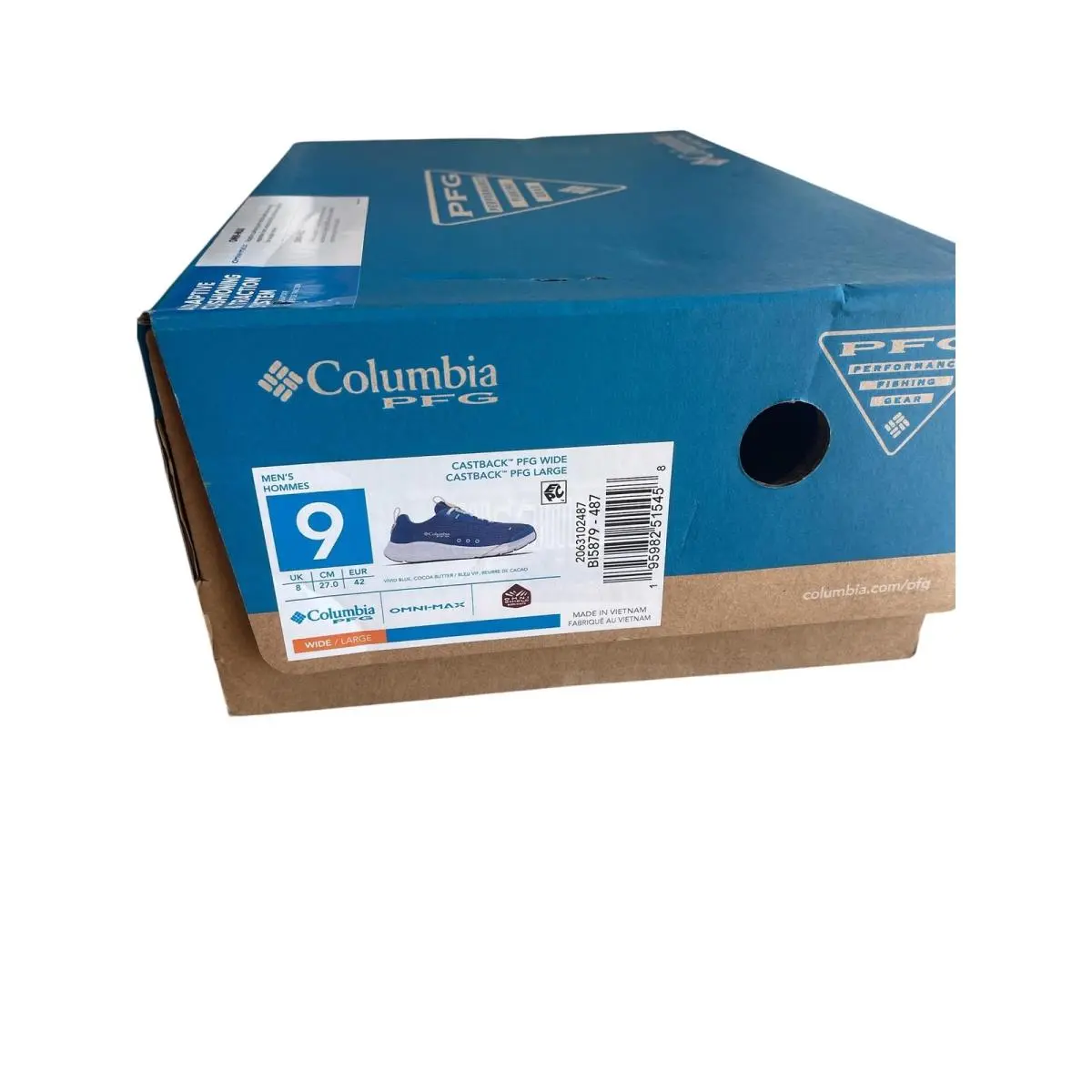 Columbia shoes - Castback PFG Wide - Castback PFG Wide - 2063101/2063102-487 - Blue (UPC: 195982515458) 6