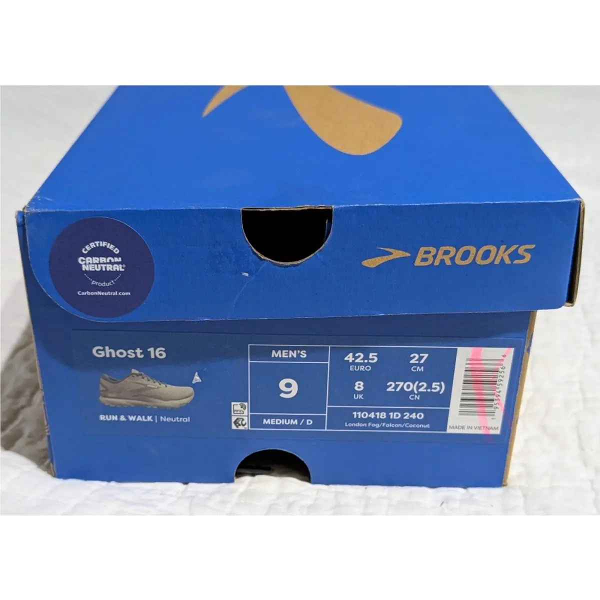 Brooks shoes - Brooks Ghost 16 - Ghost - 1104181D240 - Beige, Gray 4