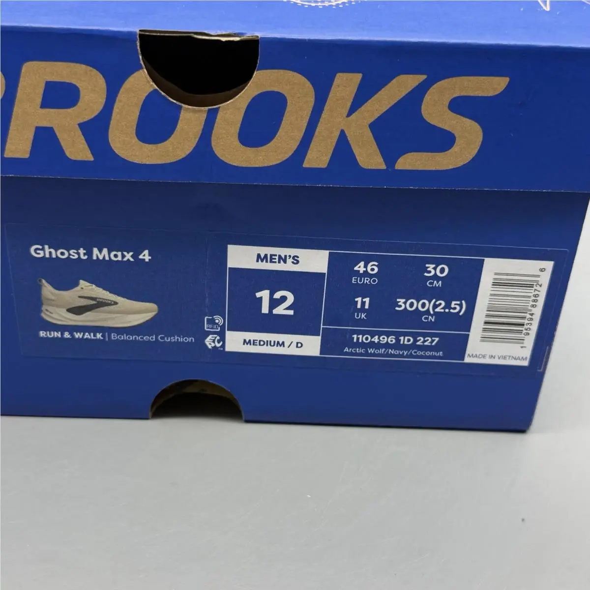 Brooks shoes - Brooks Ghost Max 4 - Ghost Max - 1104961D227 - Navy (UPC: 0195394886726) 12